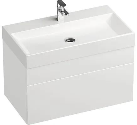 Umývadlo na skrinku Klasické umývadlo RAVAK Natural liaty mramor biela 800 x 140 x 450 mm XJO01280000