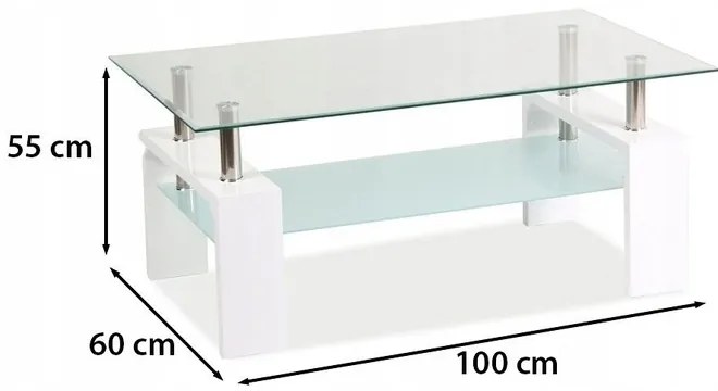 Konferenční stolek Lisa Basic II 60 cm dub sonoma