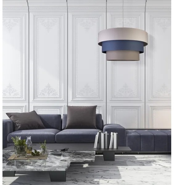 Duolla - Luster na lanku LUNETA 1xE27/40W/230V pr. 45 cm