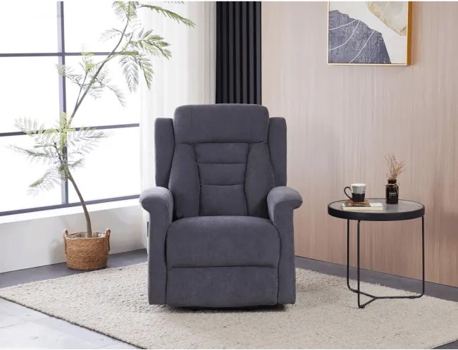 Polohovacie kreslo sivé, elektrické TV-7072 GREY2