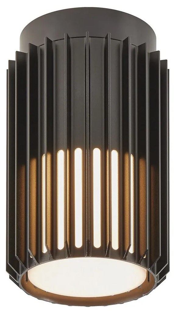 Nordlux Čierne vonkajšie stropné svietidlo Aludra 18 Seaside pre žiarovku E27 2118006203