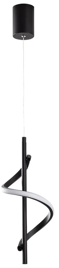 Čierne LED závesné svietidlo ø 16 cm Likma – Opviq lights