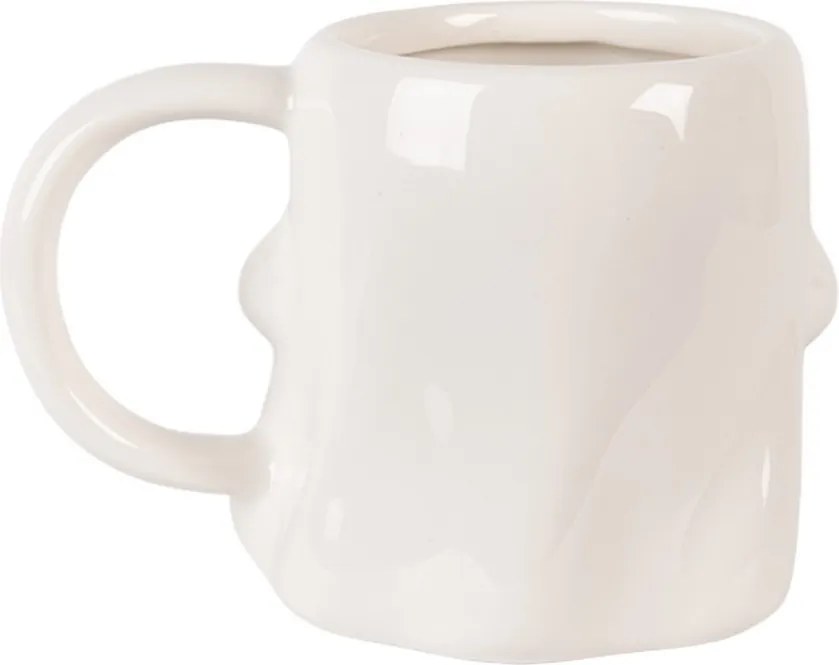 Biely keramický hrnček Ghost - 14*9*10 cm / 350 ml