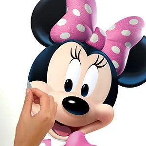 Samolepka na stenu s Disney motívom MYŠKA MINNIE