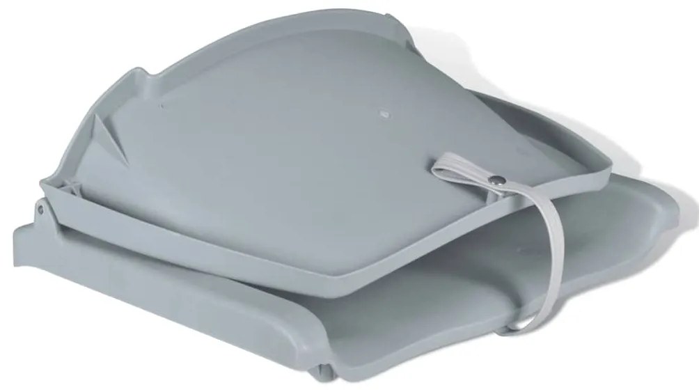 Lodné sedadlá 2 ks sklopné s operadlom bez vankúša sivé 41x51x48 cm