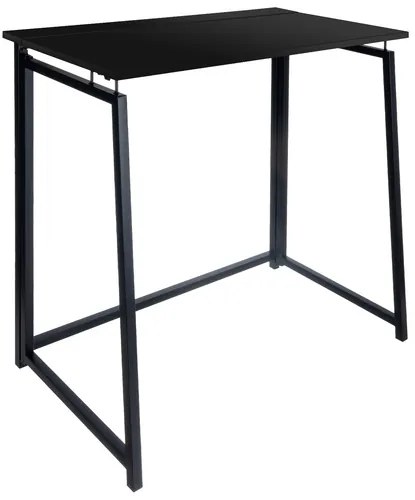 Skladací pracovný stôl v loft štýle 80 x 45 cm hnedá
