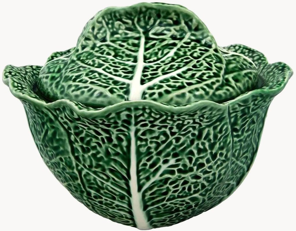 Ručne maľovaná servírovacia miska's pokrievkou Cabbage