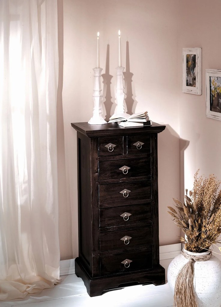 Komoda SAMBA 53 × 36 × 100 cm 53 × 36 × 100 cm / vnútorná veľkosť zásuviek – veľká – 32 × 22,5 × 9 cm, malá – 13 × 22,5 × 9 cm SIT MÖBEL