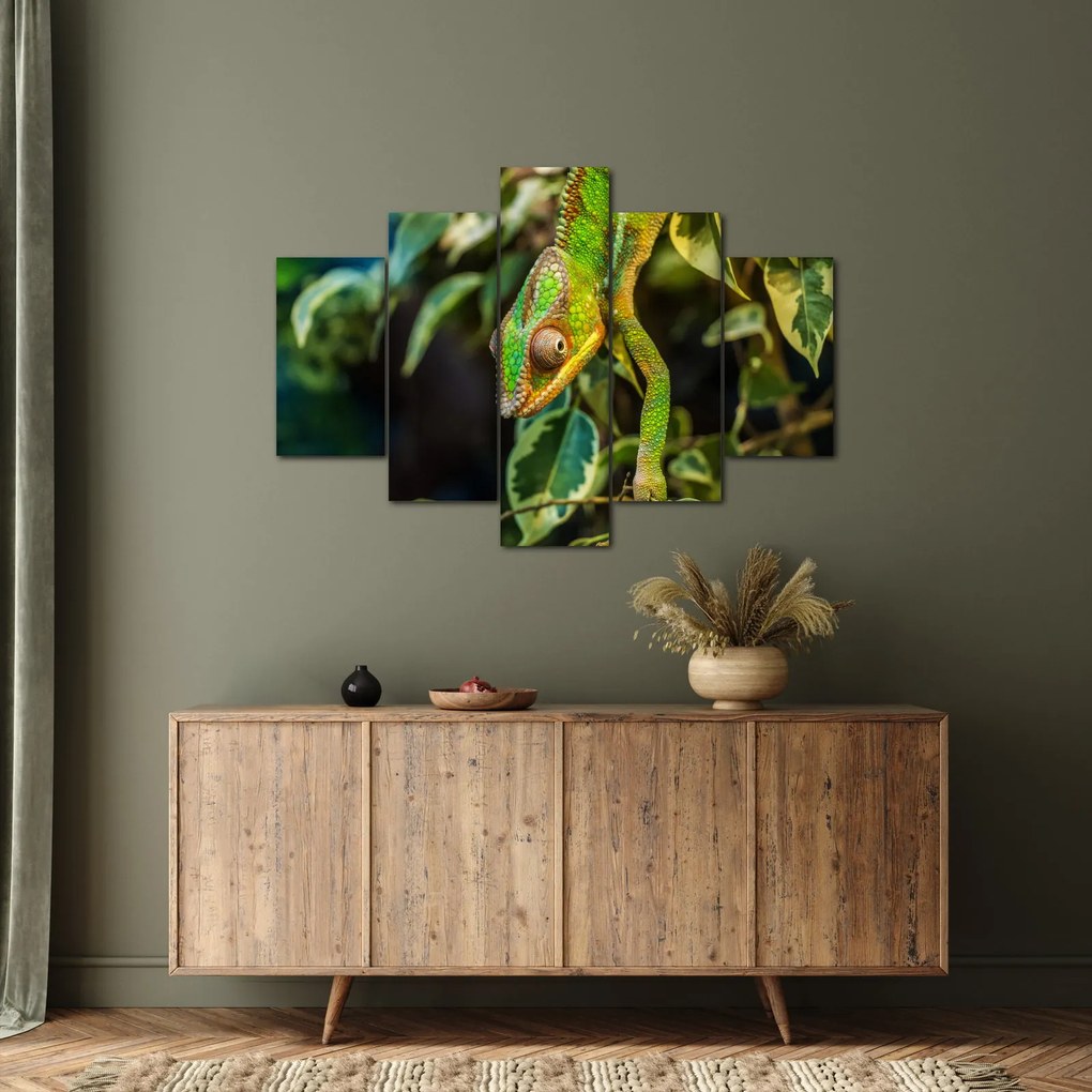 Obraz chameleóna (150x105 cm)