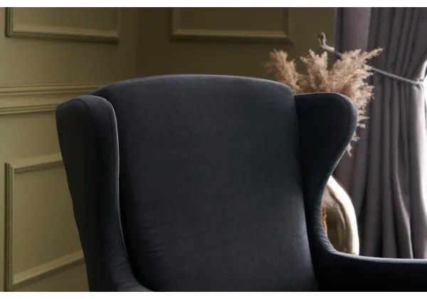 Ušiakové kreslo NUPI antracit