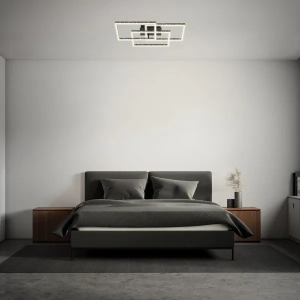 Brilo - LED Stmievateľné stropné svietidlo FRAME LED/57W/230V 3000K čierna