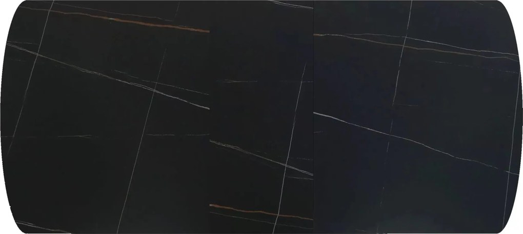 Jedálenský rozkladací stôl Vector 160/200 cm keramika čierny