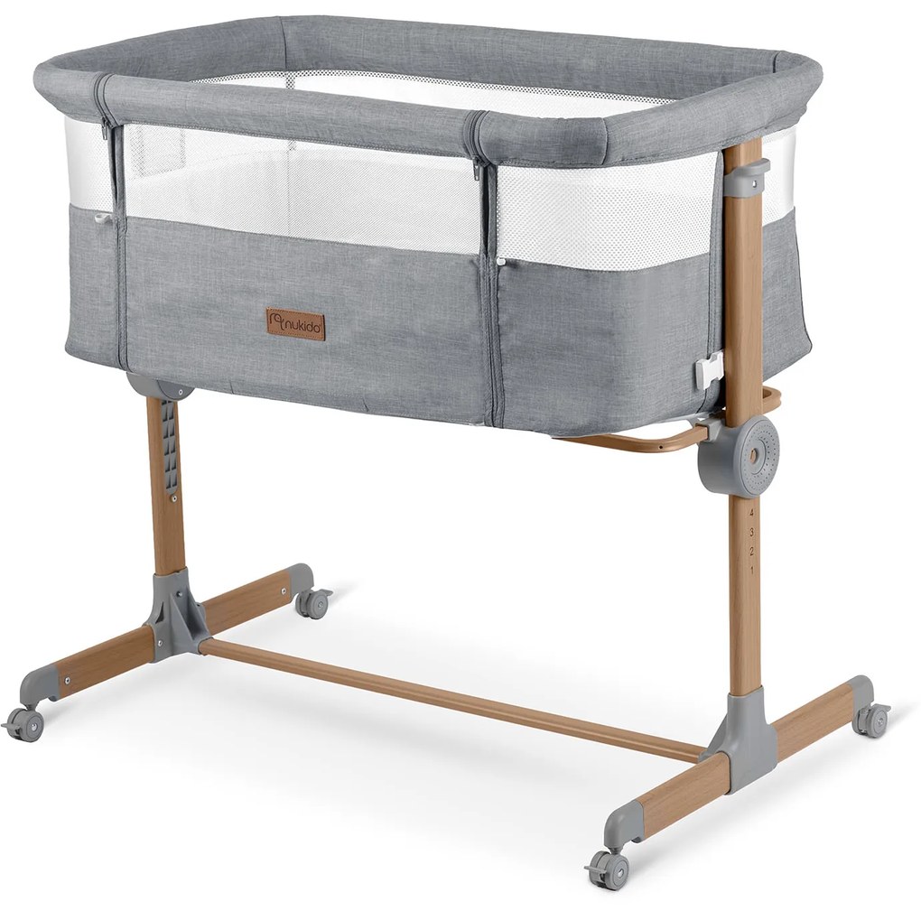 Bočná postieľka pre novorodencov s nastavením výšky Nukido NK-243