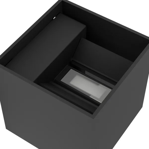 Eglo 74115-LED Vonkajšie nástenné svietidlo so senzorom RINCINE LED/2,2W/5V IP44 čierne