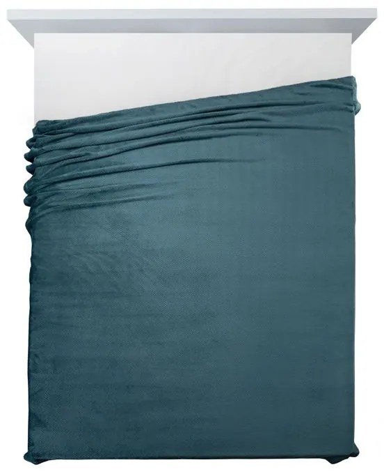 EUROFIRANY Flano deka veľmi mäkká na dotyk s 3d efektom 70 cm x 160 cm tmavomodrá 100 % polyester Varianta: 401103