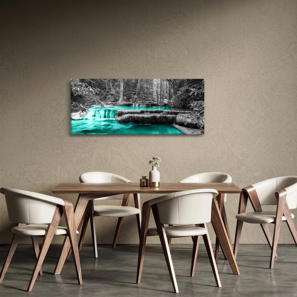 Obraz - Zimná rieka (120x50 cm)