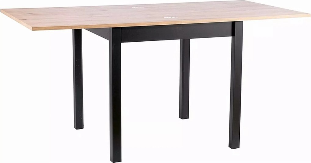 Jedálenský rozkladací stôl Flip 80/120 cm dub Artisan/čierny