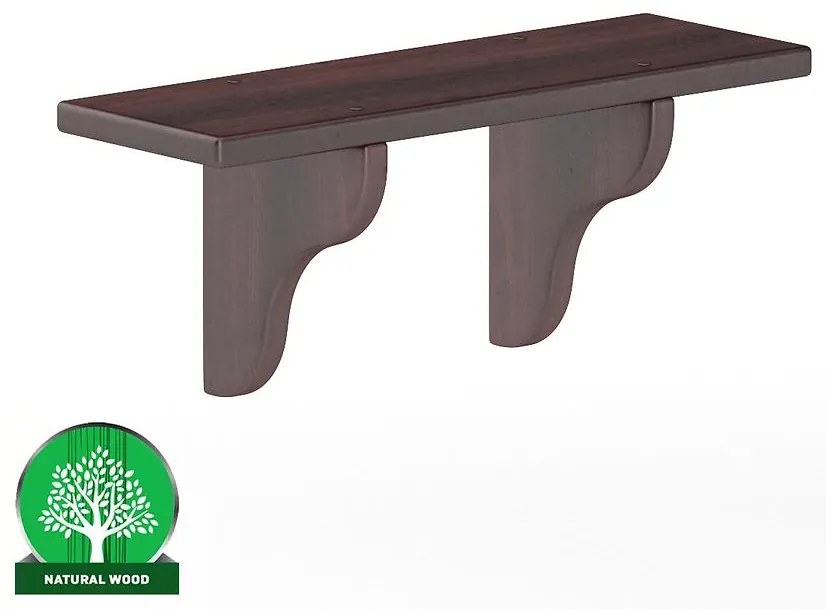 Polička borovica PK122-60x25x20 orech