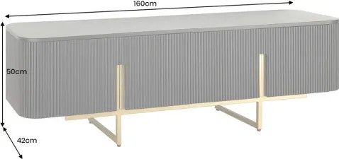 TV-skrinka 46433 Gatsby 160cm Drevo Mango - Komfort-nábytok