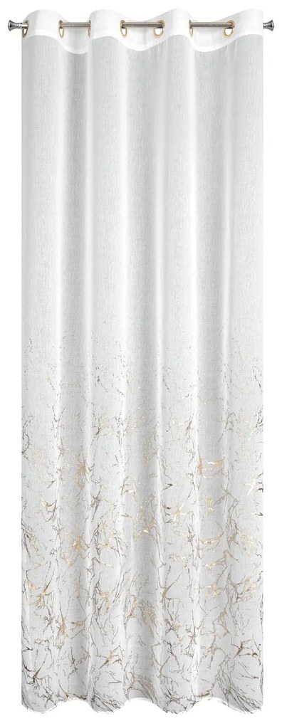 ZÁCLONA NA KRÚŽKOCH MARTA 140X250 CM VZOROVANÁ