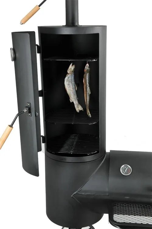Záhradný gril s udiarňou LOKOMOTIVA AVENBERG BBQ MASTER