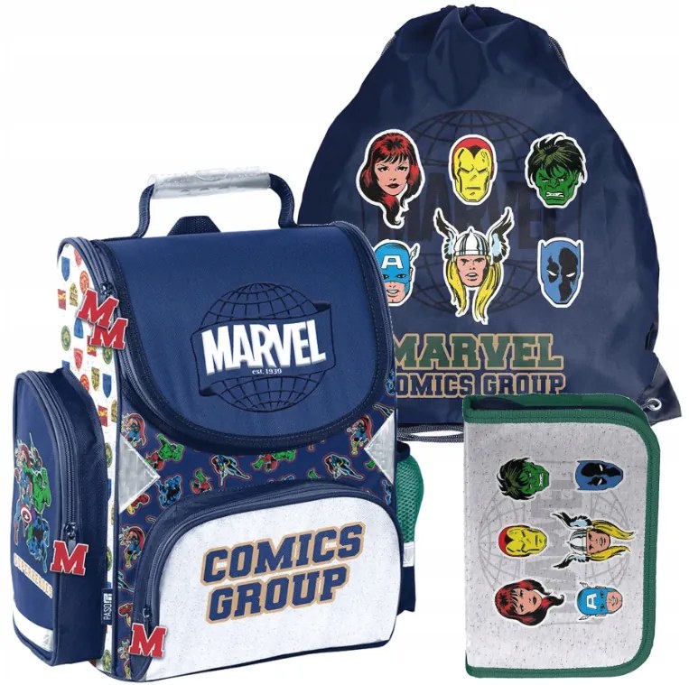 3-dielny školský set pre chlapcov MARVEL
