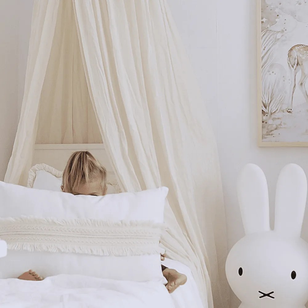 Boho obdĺžnikový vankúš s čipkou vanilka 35×60cm