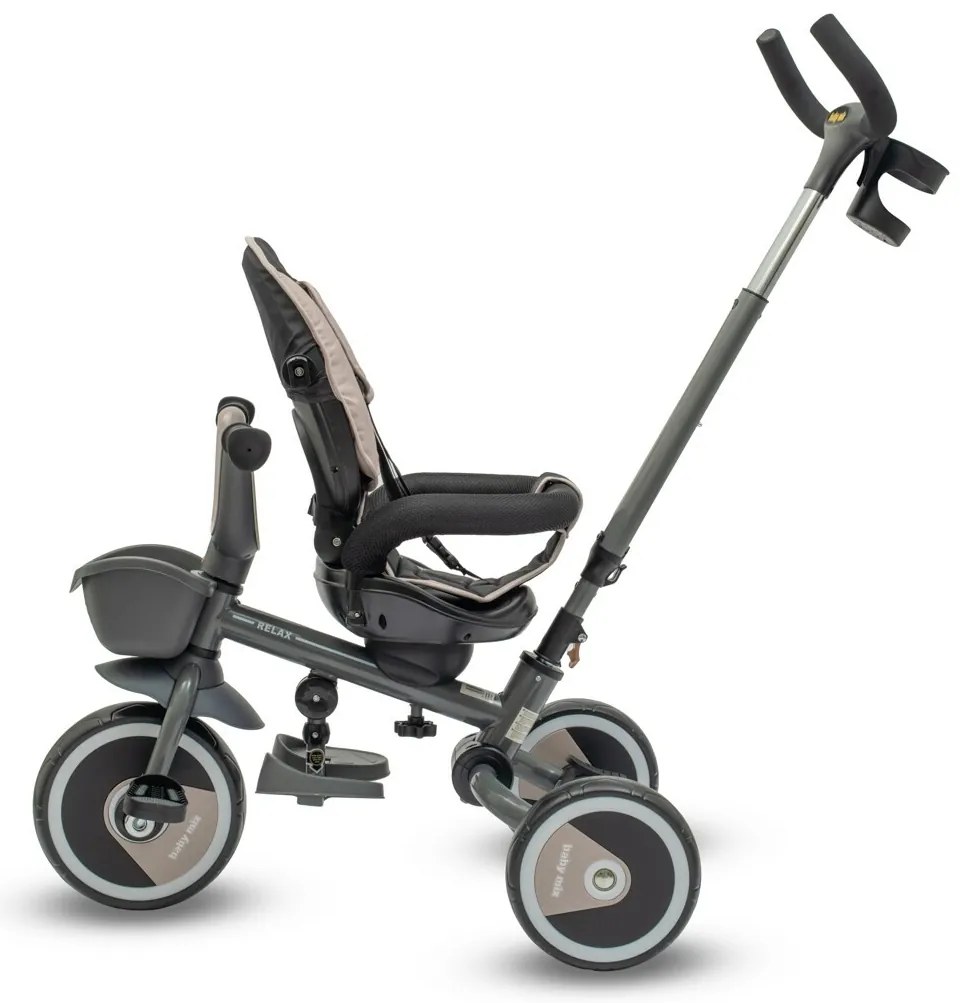 Detská trojkolka Baby Mix 5v1 RELAX 365 ° béžová