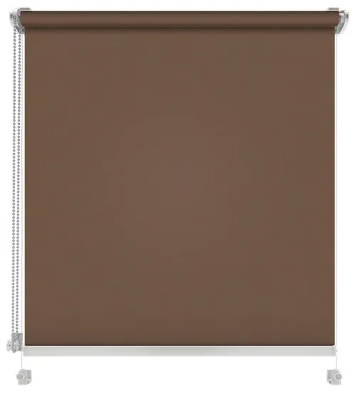 Gario Roleta Mini Standard Štruktúrovaná Čokoládová Šírka: 70 cm, Výška: 220 cm
