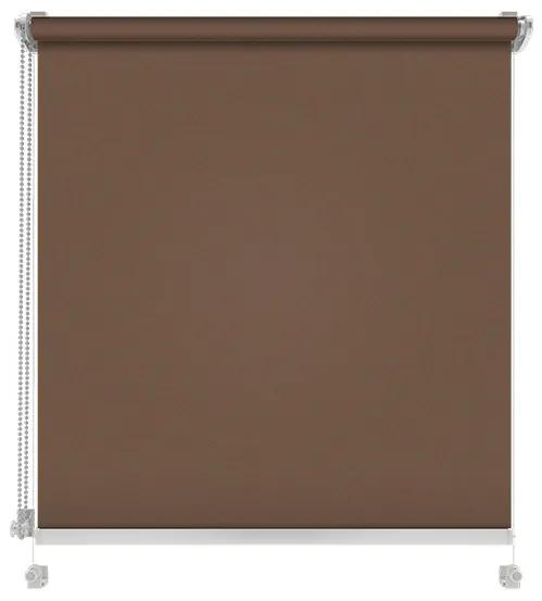 Gario Roleta Mini Standard Štruktúrovaná Čokoládová Šírka: 77 cm, Výška: 150 cm