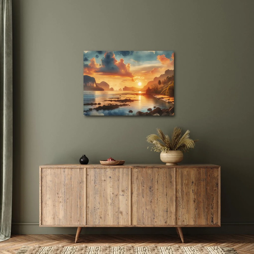 Obraz - Pohľad z pláže (70x50 cm)