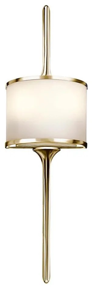 Kichler KL-MONA-S-PB - LED Kúpeľňové svietidlo MONA 2xG9/3W/230V IP44 zlatá