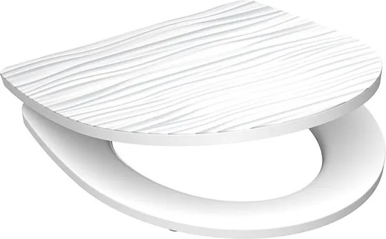 Eisl Sanitär WC sedadlo Duroplast Soft Close White Wave High Gloss 82584