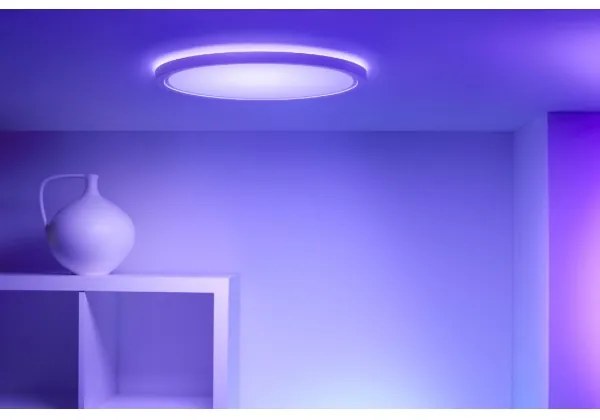 WiZ - LED RGB Stmievateľné stropné svietidlo SUPERSLIM LED/22W/230V Wi-Fi biela