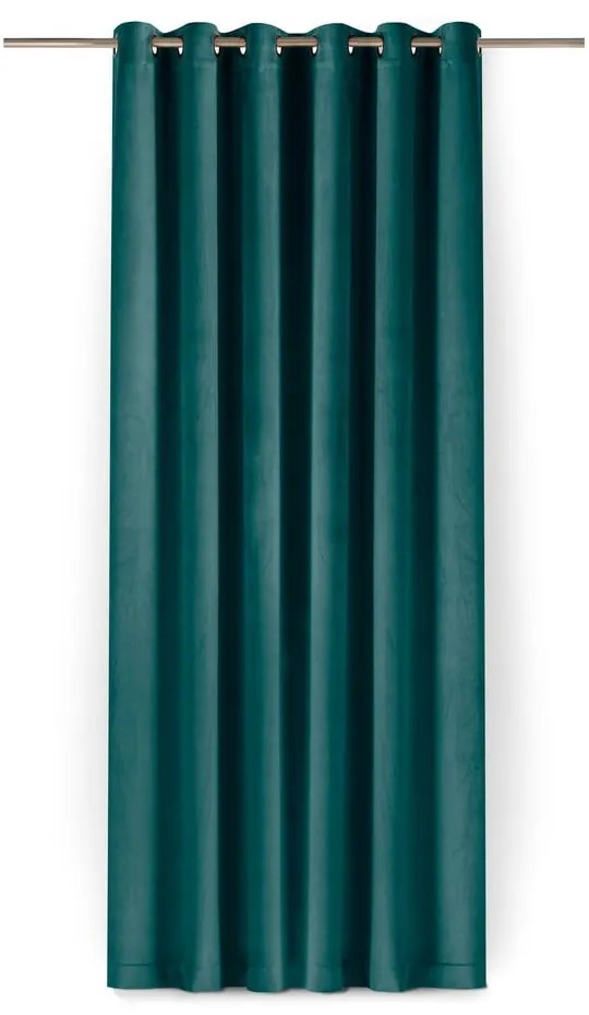 Zamatový dimout záves v petrolejovej farbe 140x270 cm Velto – Filumi