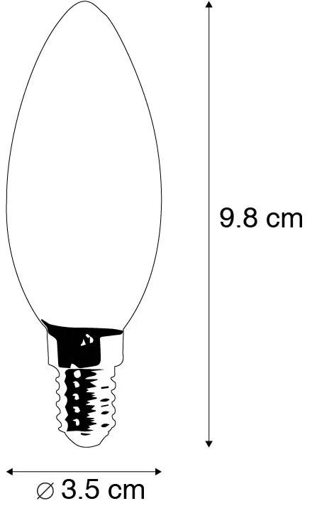Sada 5 inteligentných LED žiaroviek E14 B35 4,5W 470 lm 2700K