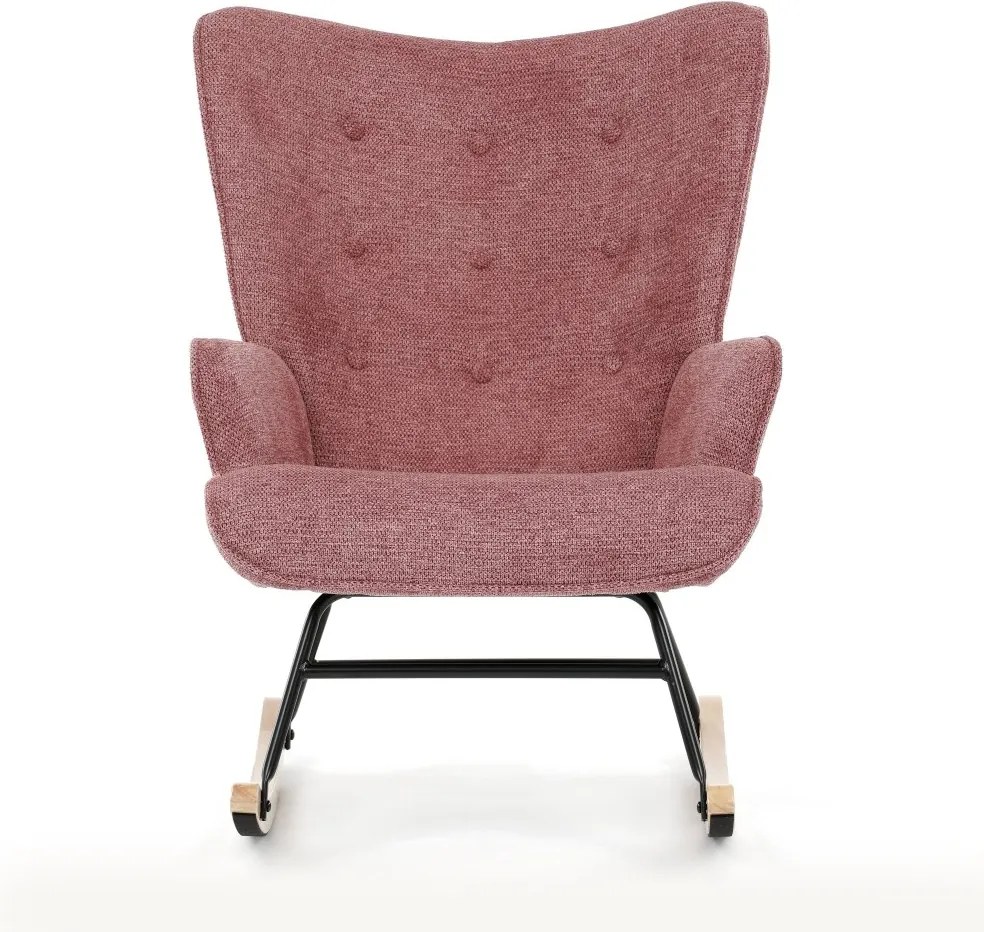 Hojdacie kreslo FABIAN — látka, ružová