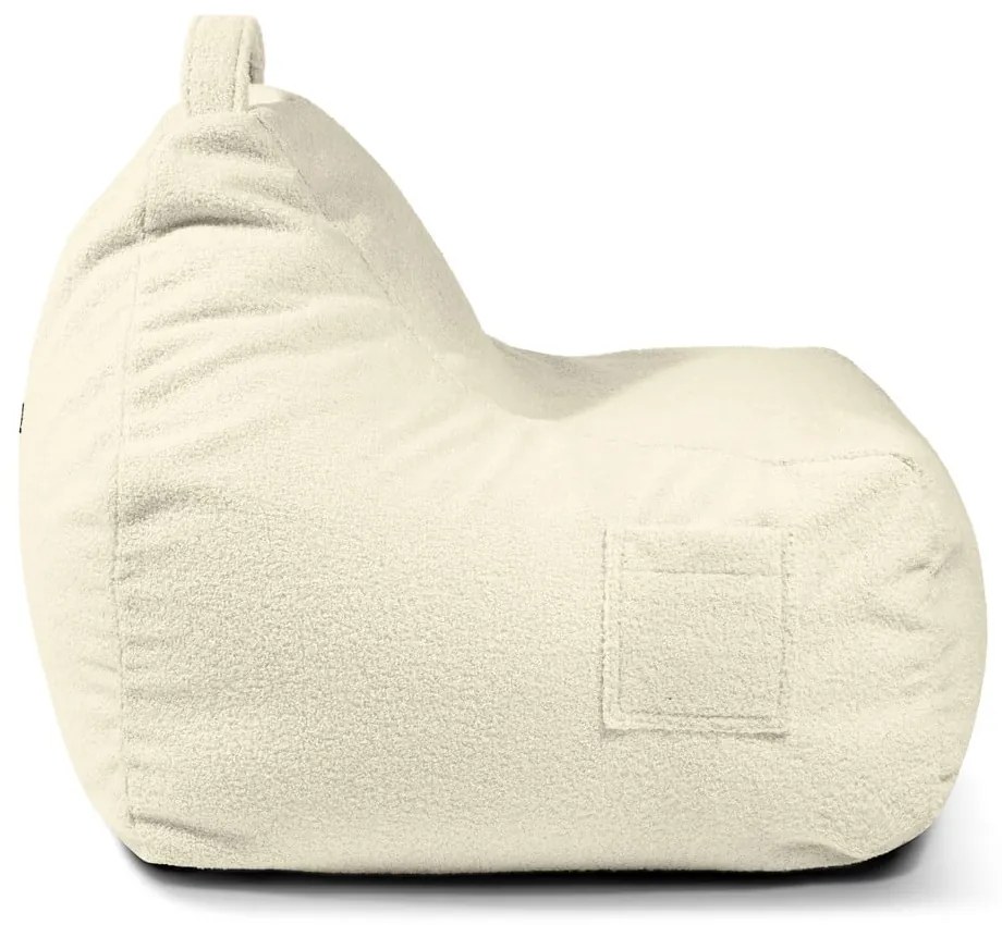 Svetlosivý detský sedací vak z textílie buklé Game Amuse – SLOWDOWN