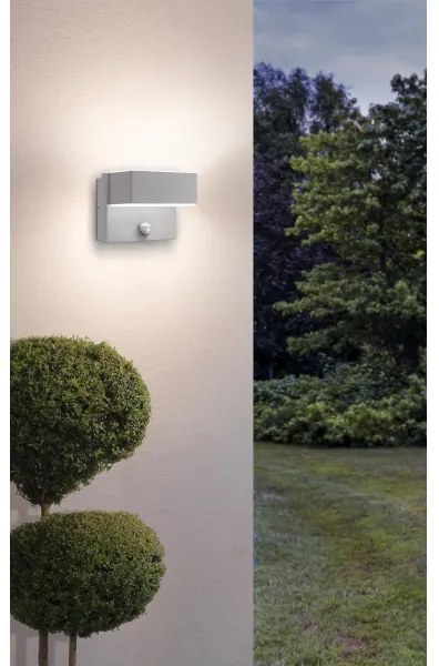 Eglo 97159 - LED Vonkajšie nástenné svietidlo so senzorom AZZINANO 2xLED/5,6W/230V
