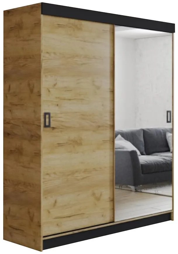 Skriňa Retro 1l 138 zlatý kraft