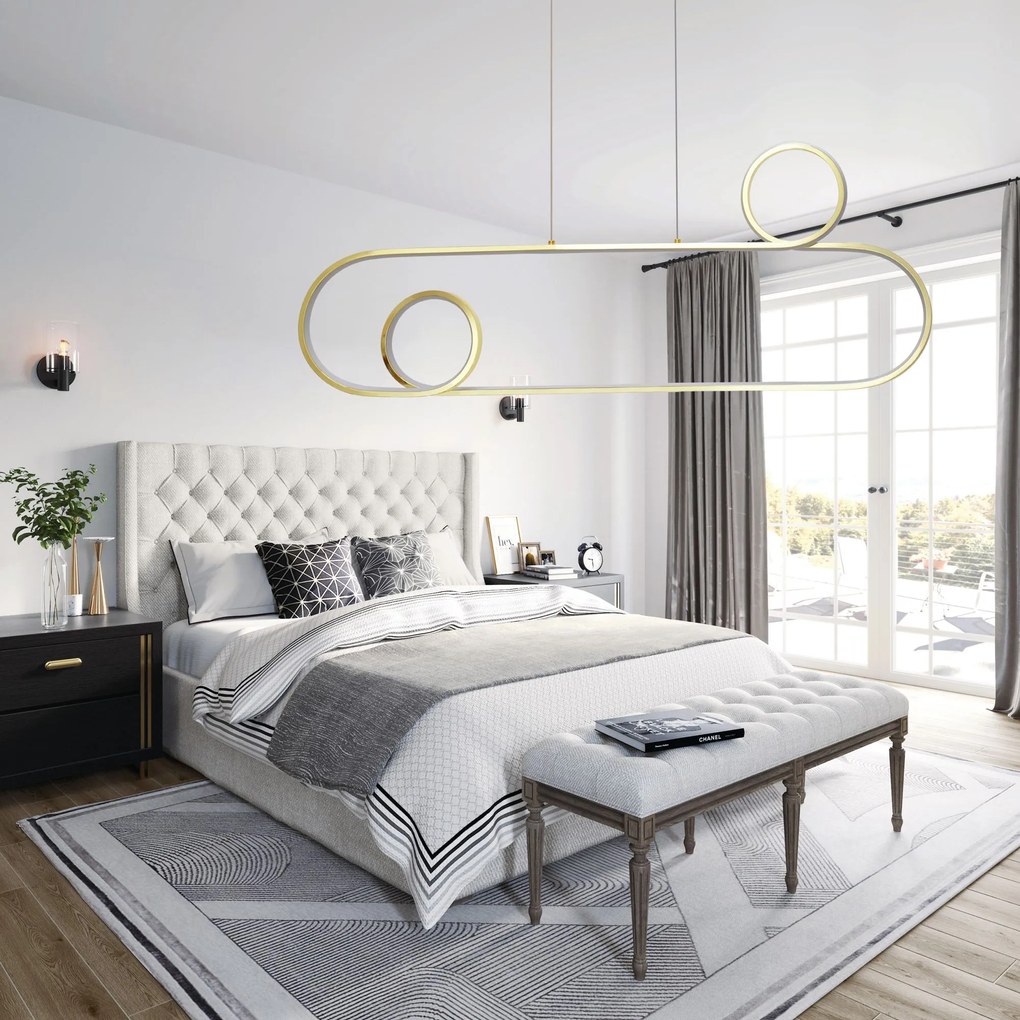 Toolight - LED závesné svietidlo APP809-CP GOLD, zlatá, OSW-09850