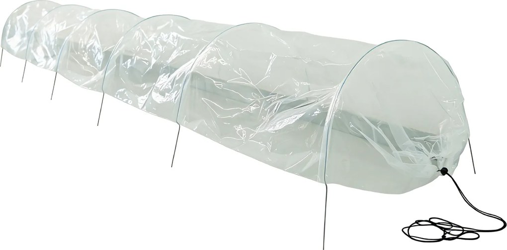 Záhradný fóliovník BestBerg BBGT-1028 / 1,35 m² / 300 x 45 x 30 cm / transparentná