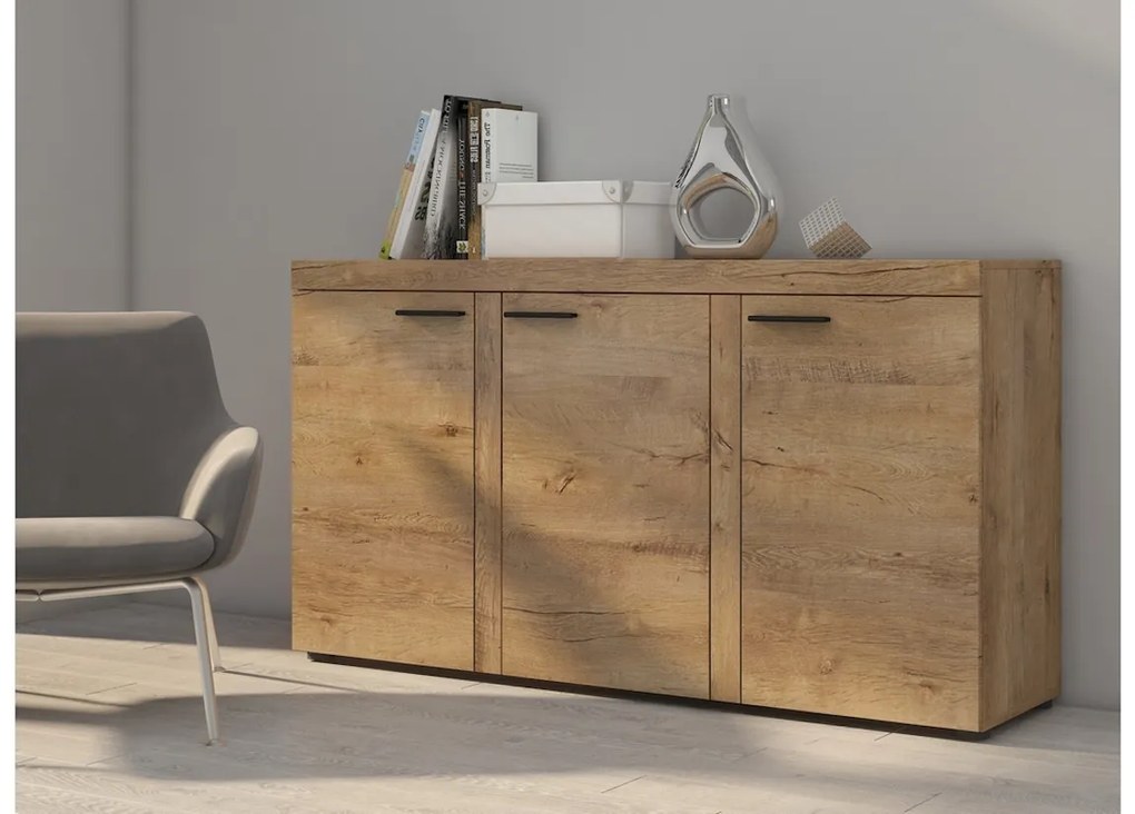Komoda KLOK 3F, 149x82x40, lefkas