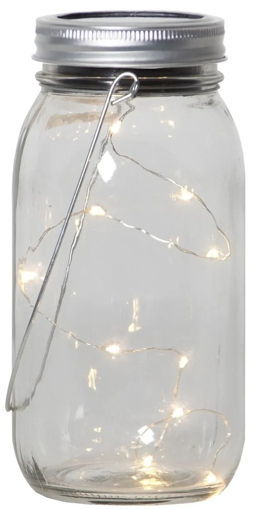 Star trading Solárny lampáš JAMJAR na zavesenie. 10x LED