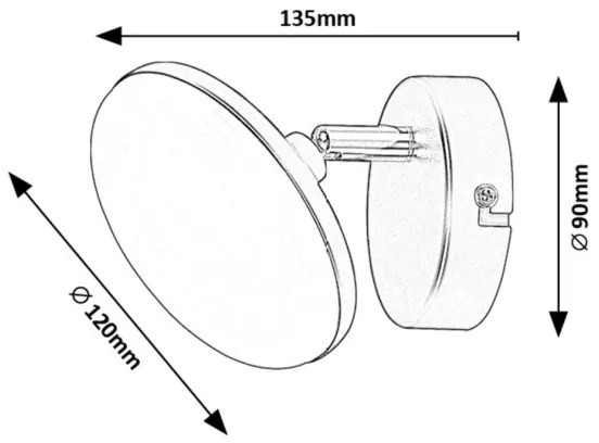 Rabalux 71062 - LED Nástenné svietidlo MADI LED/4W/230V 3000K čierna