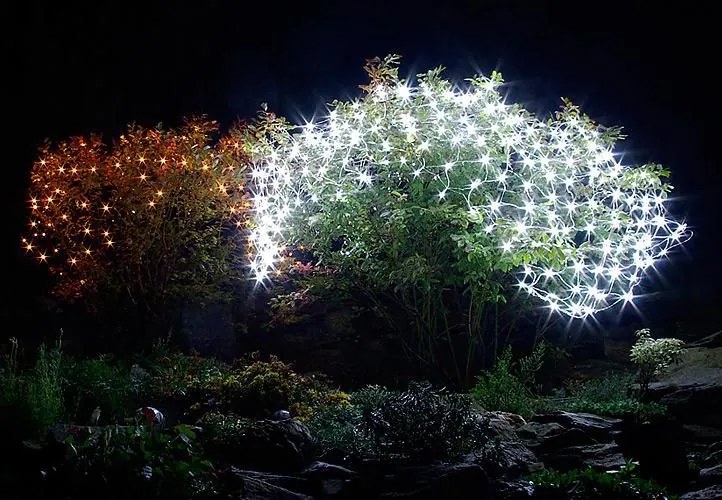 NEXOS Vianočná svetelná sieť 2 x 2 m, 160 LED, studená biela