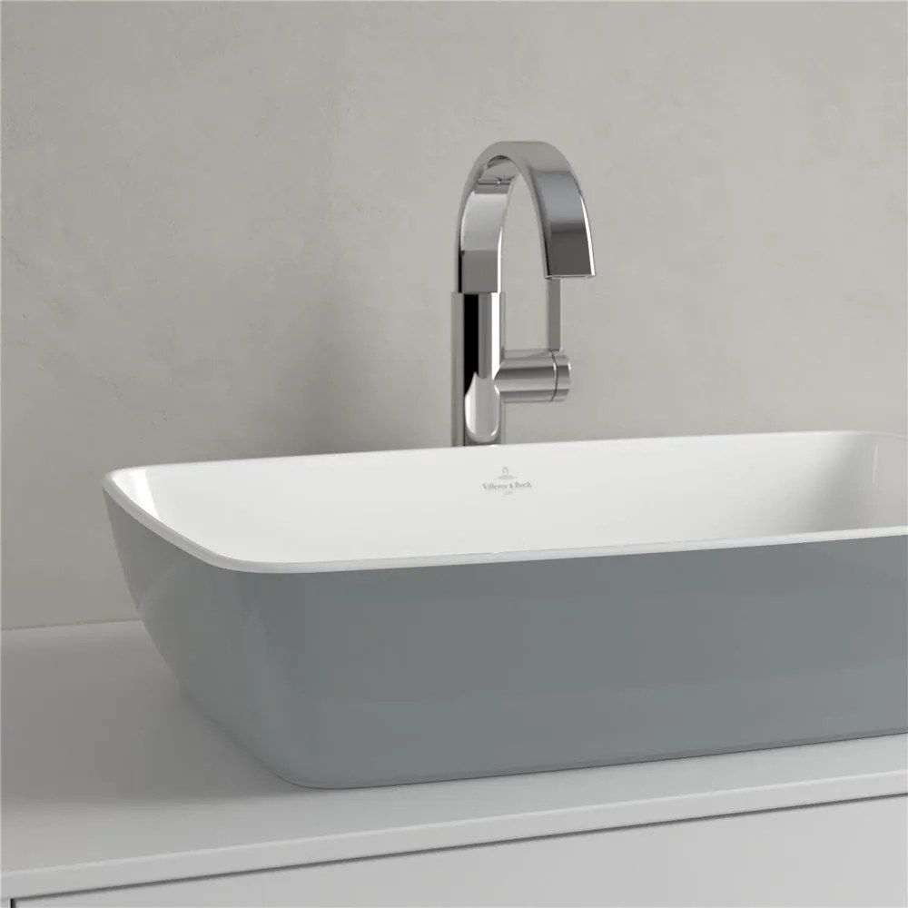 VILLEROY & BOCH Artis obdĺžnikové umývadlo na dosku bez otvoru, bez prepadu, 580 x 380 mm, French Linen, 417258BCT7