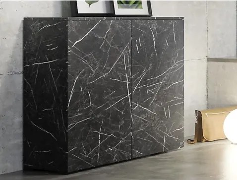 Skrinka Dublin, čierny mramor%