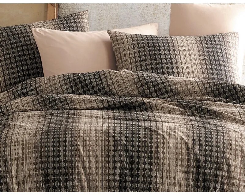 BedTex Bavlnené obliečky Oberon hnedá, 220 x 200cm, 2 ks 70 x 90 cm