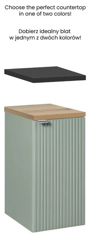 Závesná kúpeľňová skrinka Séria Trstina Zelená D 81-30-1D zelená